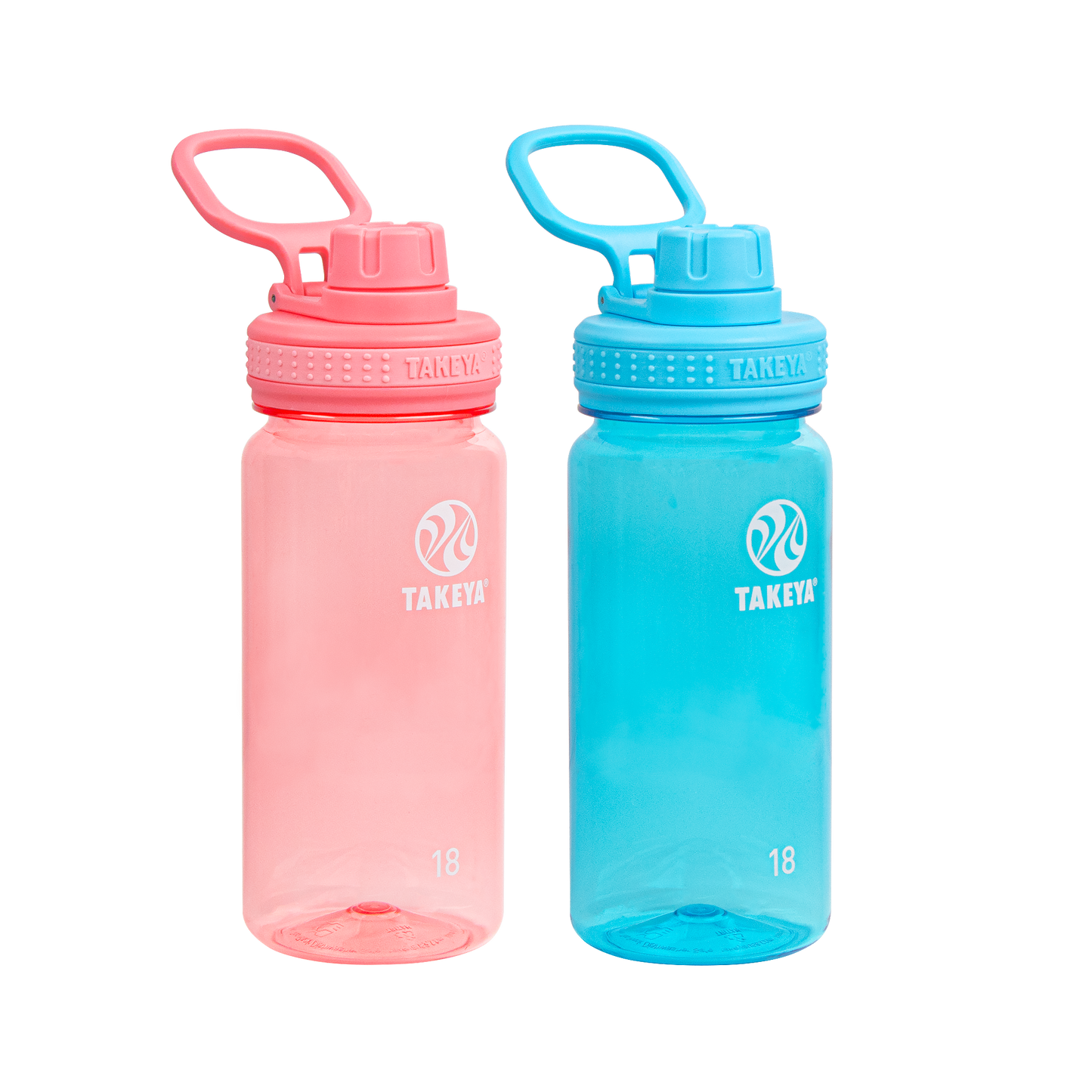 tritan-water-bottle-bundle-with-spout-lid-2-pack-w5 51475-Tritan-Spout-18-2pk-FlutterPink-BreezyBlue-Front_1.png