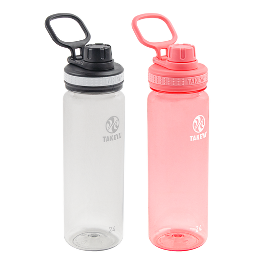 tritan-water-bottle-bundle-with-spout-lid-2-pack-f6 51689-Tritan-Spout-24-2pk-Clear-FlutterPink-angle_2e2a67e8-7240-4517-90e1-85605eacf4b2.png