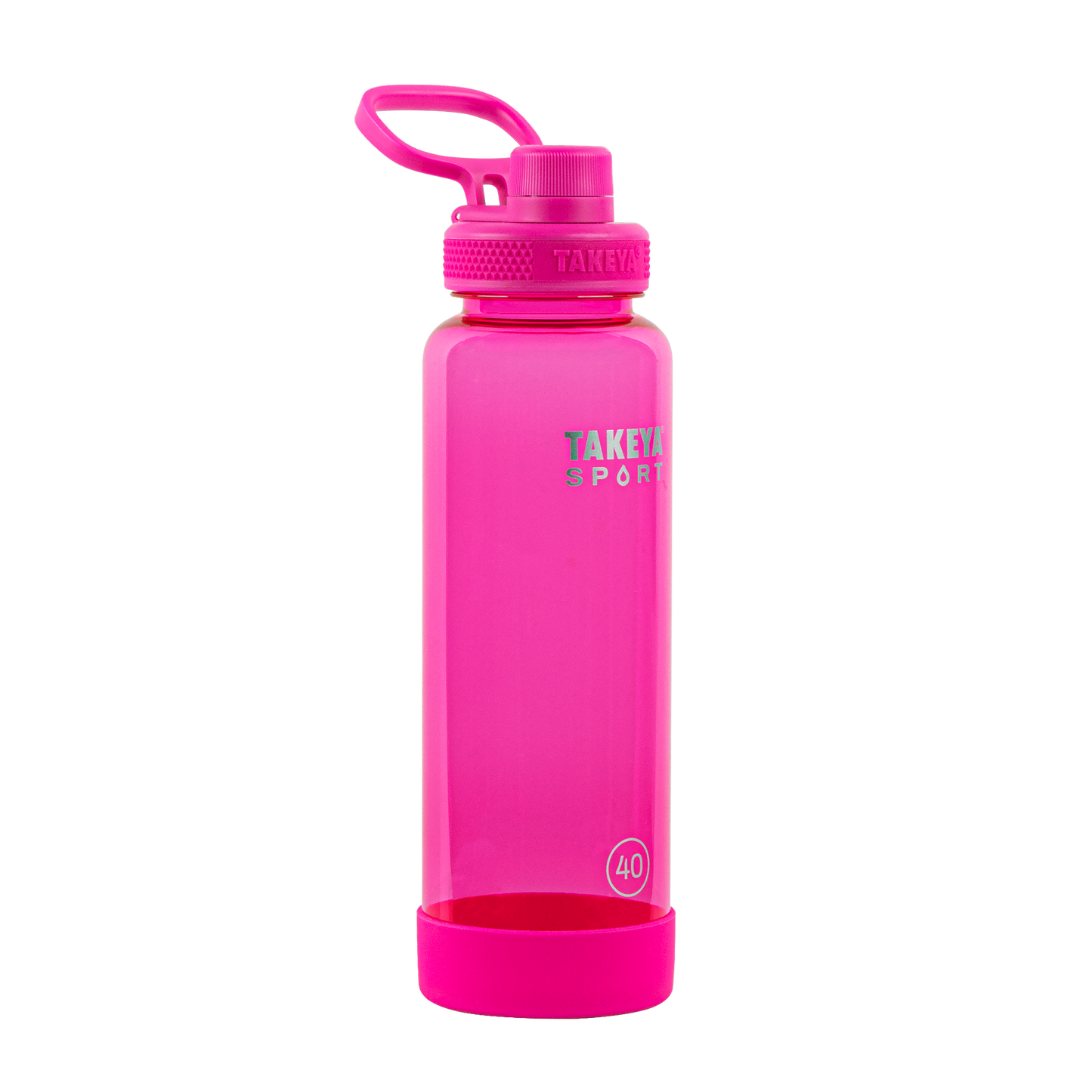 tritan-sport-water-bottle-with-spout-lid-q6 52030-TKS-Tritan-Spout-40-PinkSweep-frontangle.png